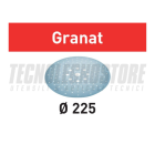 FESTOOL DISCHI ABRASIVI GRANAT D.225 F.128 GR DA 80 A 320 (CONF. 25PZ) x LEVIGATRICE A STELO PLANEX LHS 2 225
