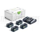 FESTOOL SET ENERGIA SYS 18V 4x5,0/TCL 6 DUO