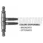 SFS SASSBA CERNIERE ANUBA STILE BAROCCO IN ACCIAIO Art. 50/B Ø 13