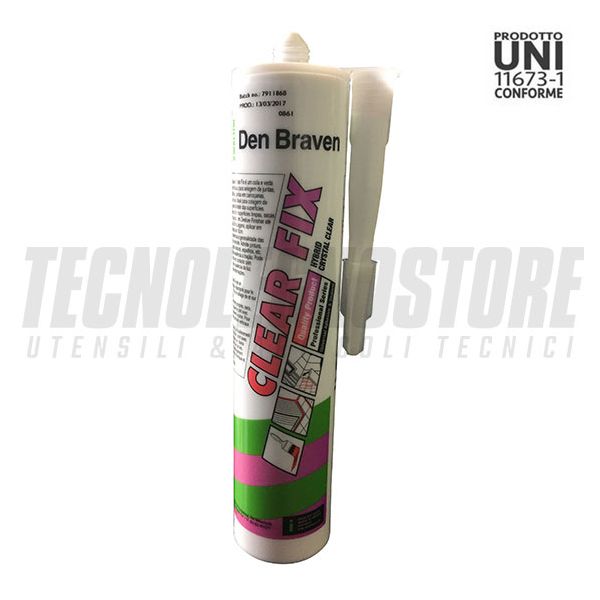 SIGILLANTE MS POLIMERO TRASPARENTE CLEAR-FIX DEN BRAVEN (CONF.12 PZ.) 