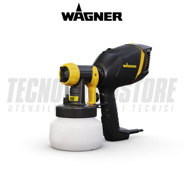 WAGNER PISTOLA-TURBINA SPRAYER W 150 350-W  220-M CON SERBATOIO INFERIORE IN PLASTICA 1 LT IDELALE PER SPRUZZARE IMPREGNANTI OLI E VRNISI A BASSA VISCOSITA' 
