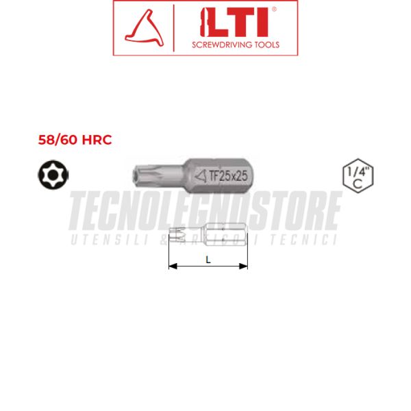 INSERTI LTI KRINO TORX ANTISVITAMENTO
