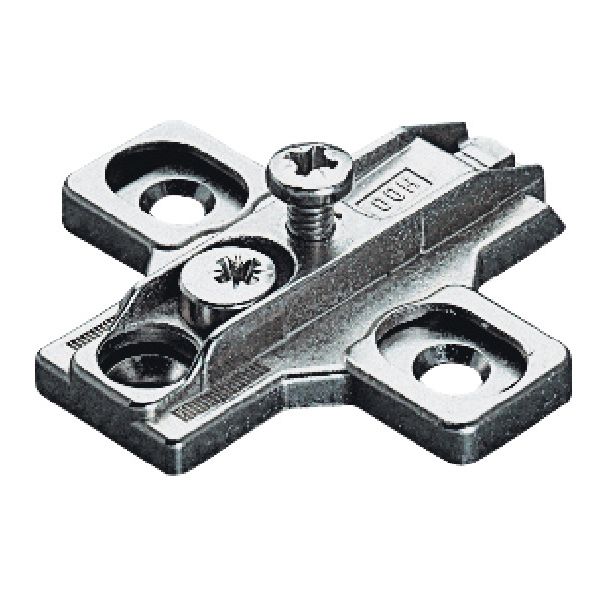 SALICE BASI 3R  A CROCE PER CERNIERE ALTEZZA 0-3-6 MM SALICE (CONF.1 PZ)