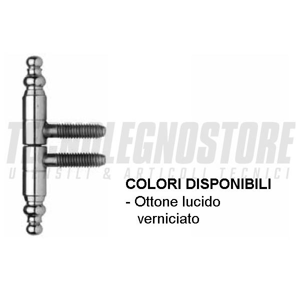 CERNIERE ANUBA STILE BAROCCO IN OTTONE Art. 50/B Ø 11 SFS 