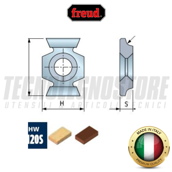 FREUD INSERTI IG52MA RAGGIATORI R. 1,5 - 2 - 3 MM IN HM (CONF.5 PZ.)