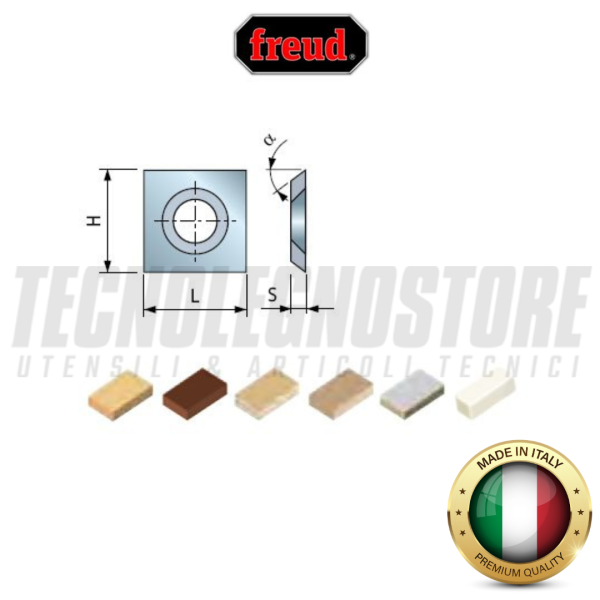 FREUD COLTELLINI-RASANTI RG01M REVERSIBILI 4 LATI IN HM 14x14x2 (10 PZ)