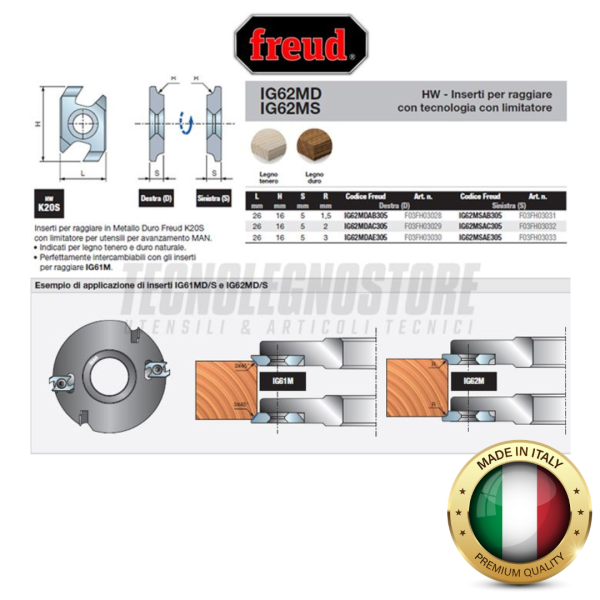 FREUD INSERTO RAGGIATORE R-3