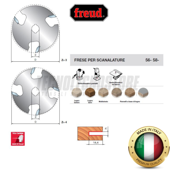 FREUD FRESA HM x SCANAL D.50,8x1,6 d. 8 