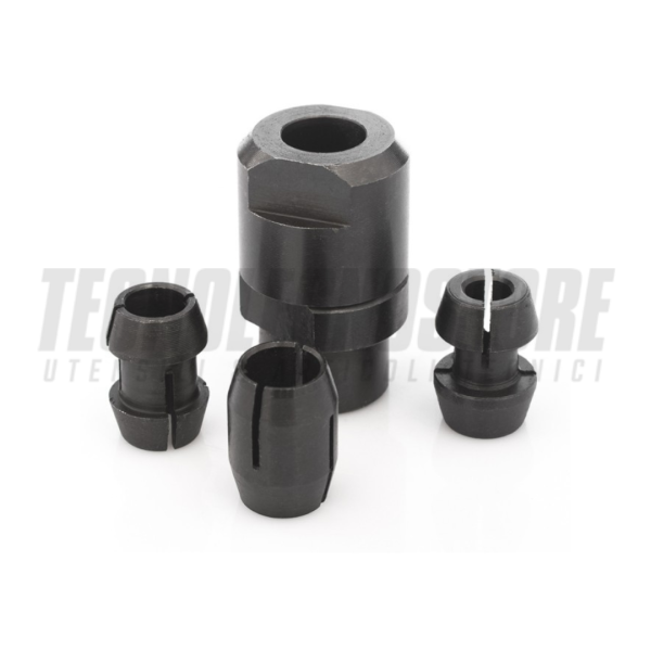 CMT MANDRINO PORTAPINZE ATTACCO FILETTATO FEMMINA M-10/1 - M-12/1 ( 2 PINZE d. 6 - 8  mm )